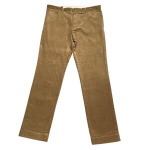 Polo Ralph Lauren Pants Mens 35x32 Khaki Corduroy Classic Preppy Casual Academia